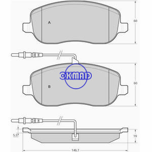CITROEN C8 JUMPY FIAT SCUDO ULYSSE PEUGEOT 807 PEUGEOT EXPERT Pastilha de freio FMSI:9207-D1979 OEM:4252.20 FDB1556 GDB1503 WVA:20261 20267, FG1503